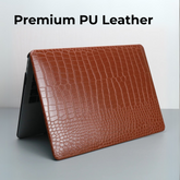 MacBook Leather Hardshell Case – Crocodile Pattern